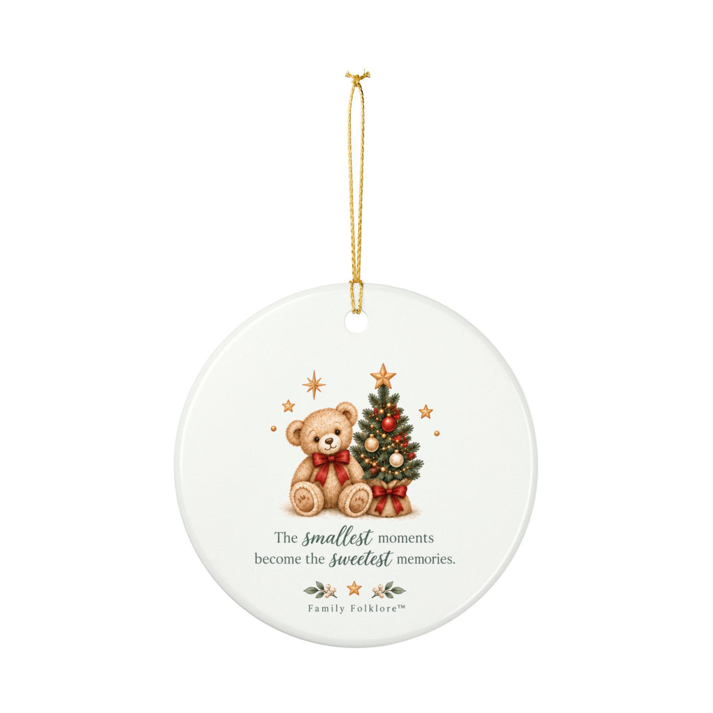 Personalized Baby’s First Christmas Ornament — Teddy Bear