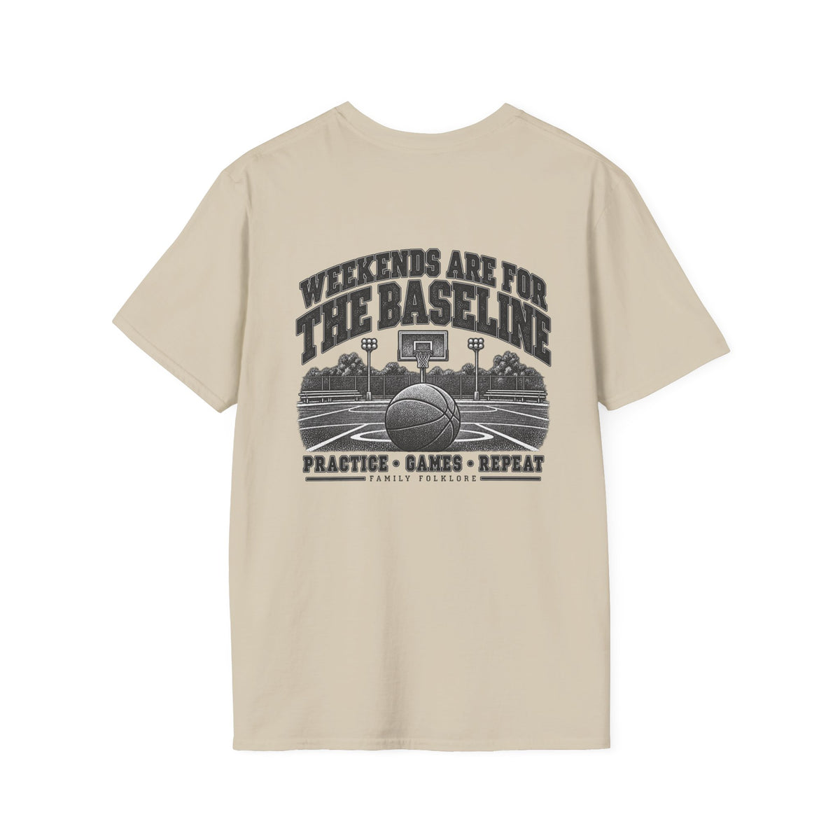 Weekends Are for the Baseline Basketball T-Shirt | Family Folklore™
