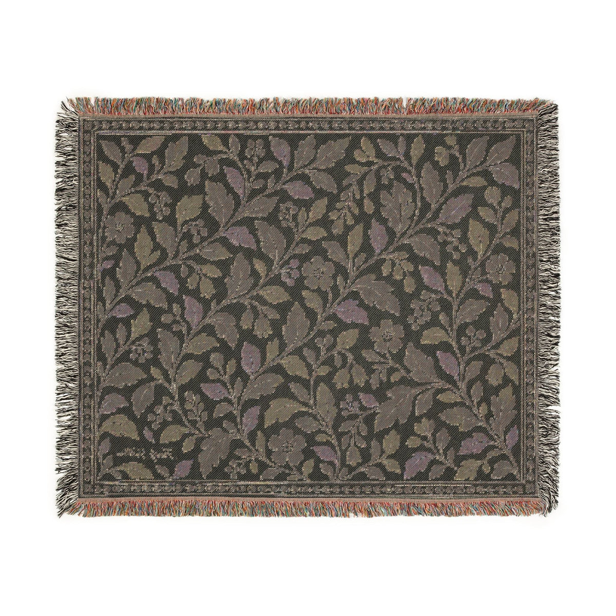 Gathered at Home — Botanical Cotton Woven Throw | 60 × 50