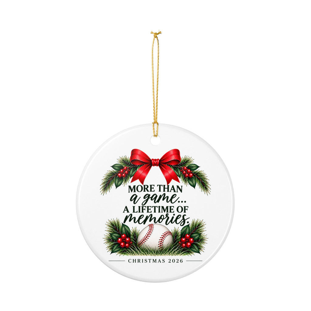 Baseball Christmas Ornament 2026, Some Family Trees Have Home Runs, Baseball Mom Gift, Baseball Family Keepsake, Ceramic Ornament