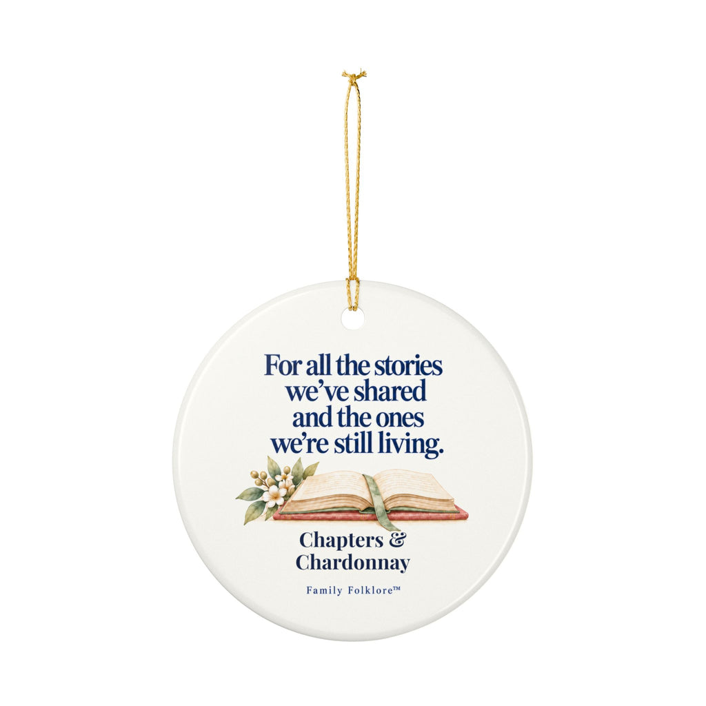 Book Club Christmas Ornament, Personalized or Classic, Book Lover Gift, Friendship Keepsake | Family Folklore™