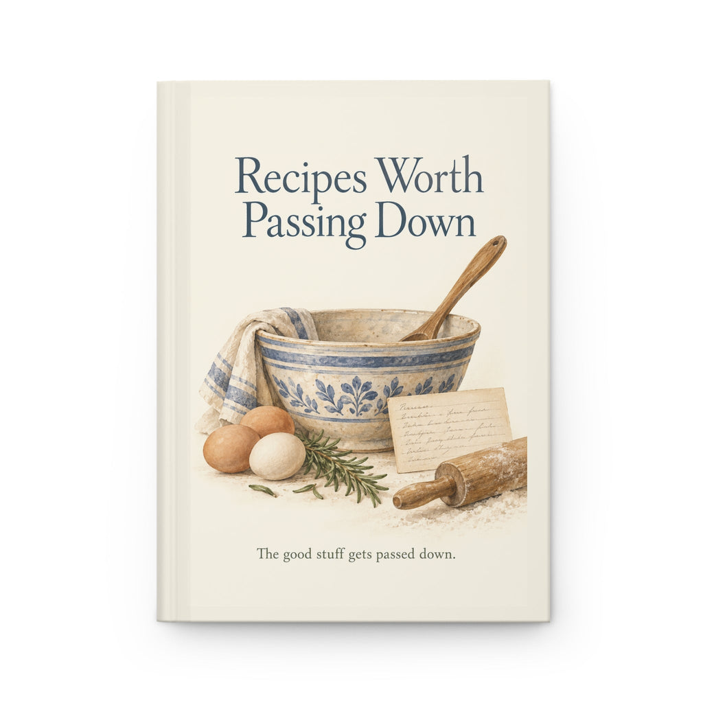 Recipes Worth Passing Down — Hardcover Lined Journal