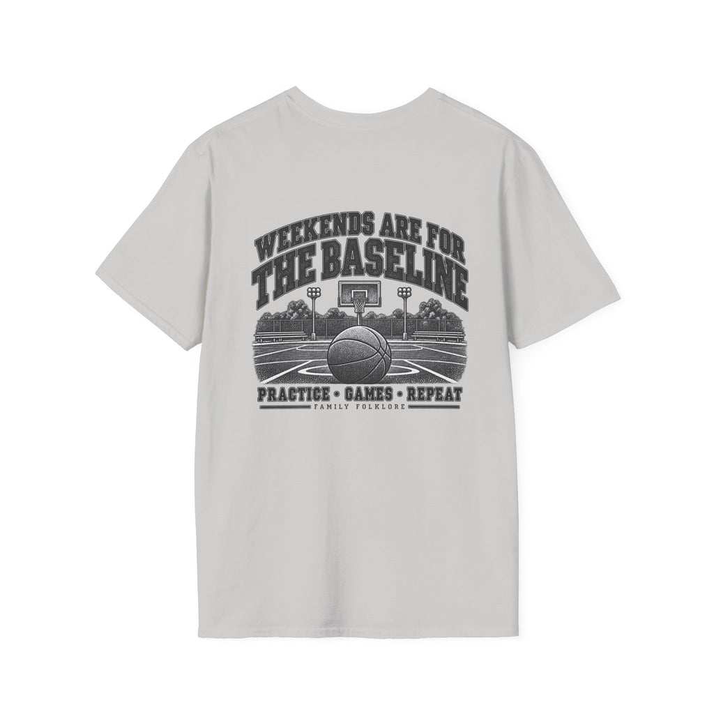 Weekends Are for the Baseline Basketball T-Shirt | Family Folklore™