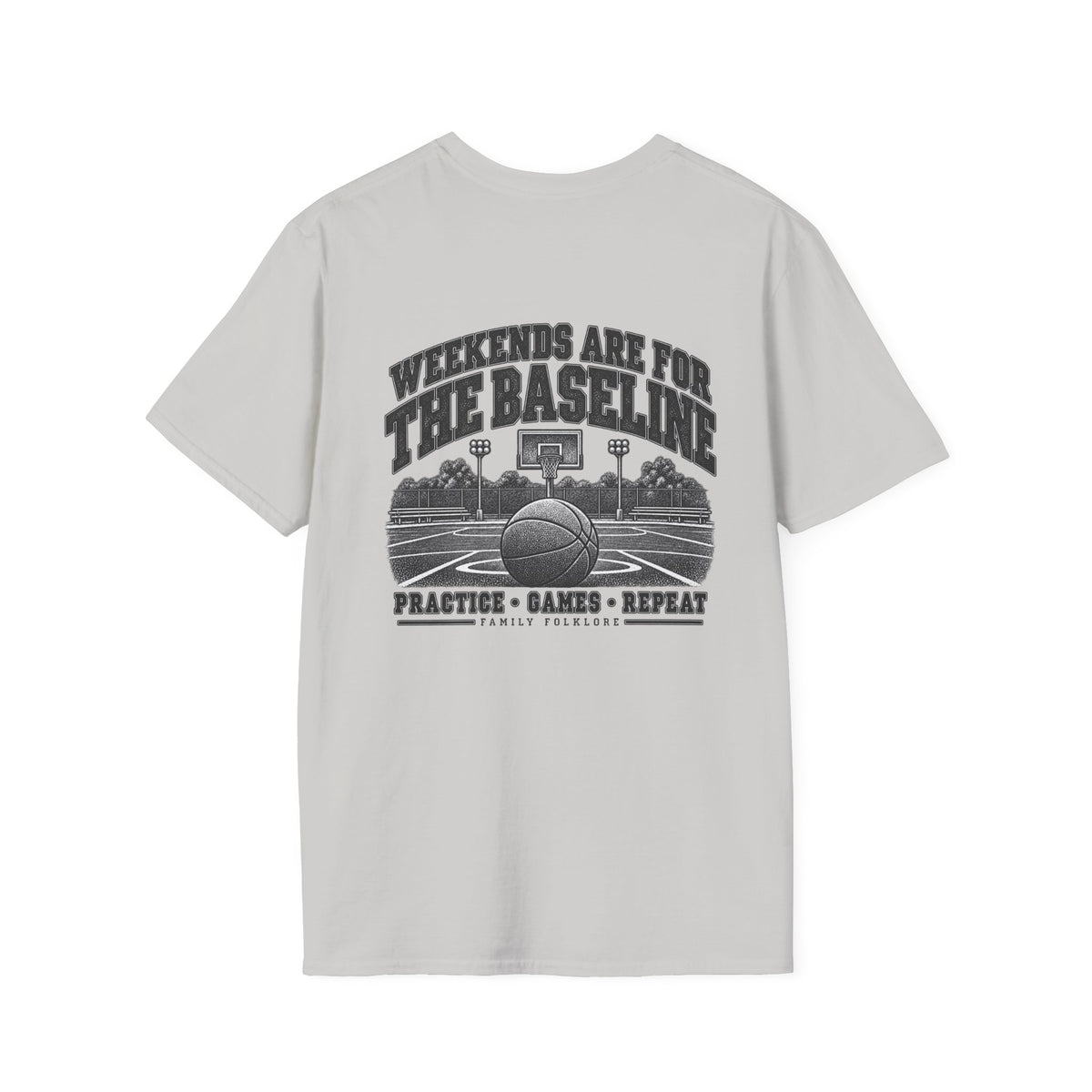 Weekends Are for the Baseline Basketball T-Shirt | Family Folklore™