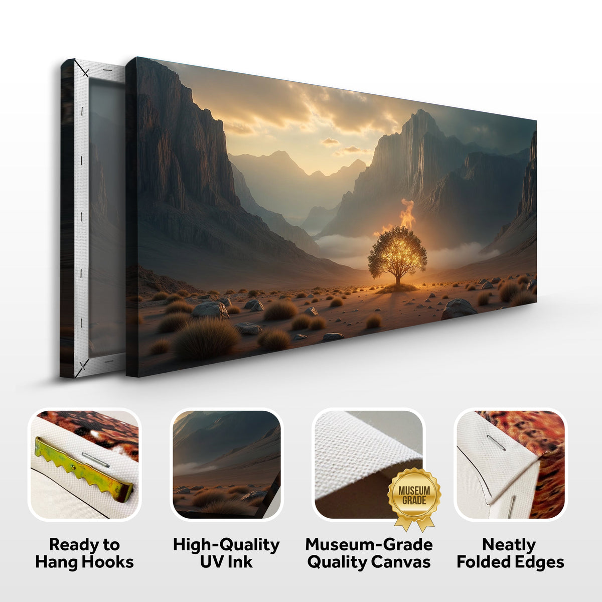 Burning Bush Christian Canvas Wall Art