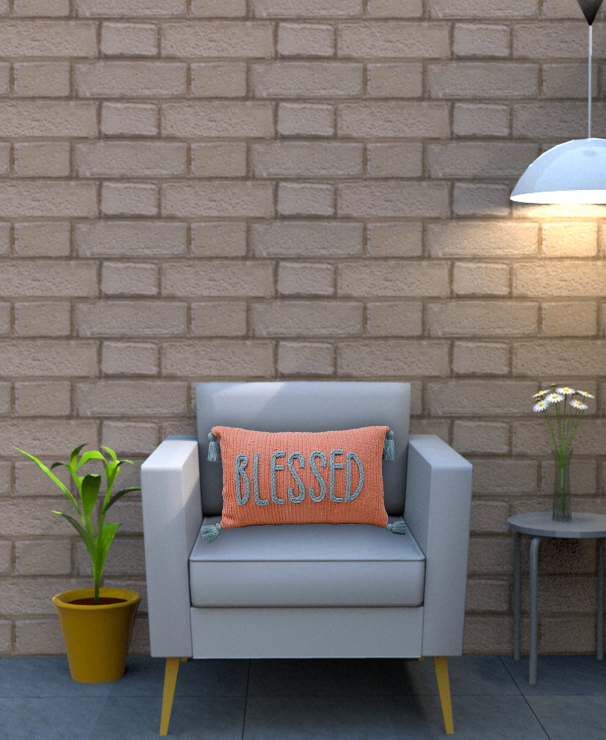 Blessed — Handwoven Braid Throw Pillow | 14 × 24