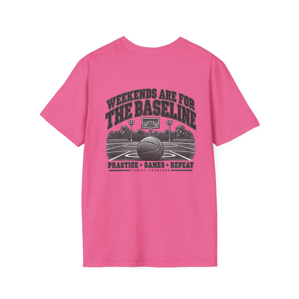 Weekends Are for the Baseline Basketball T-Shirt | Family Folklore™