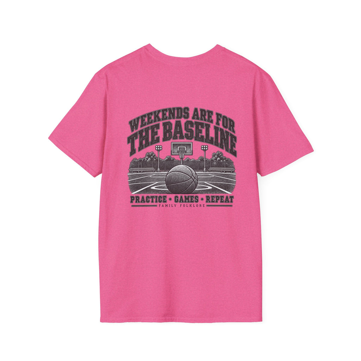 Weekends Are for the Baseline Basketball T-Shirt | Family Folklore™