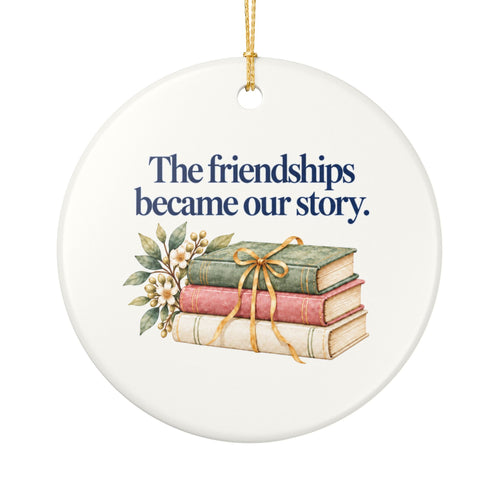 Book Club Christmas Ornament, Personalized or Classic, Book Lover Gift, Friendship Keepsake | Family Folklore™