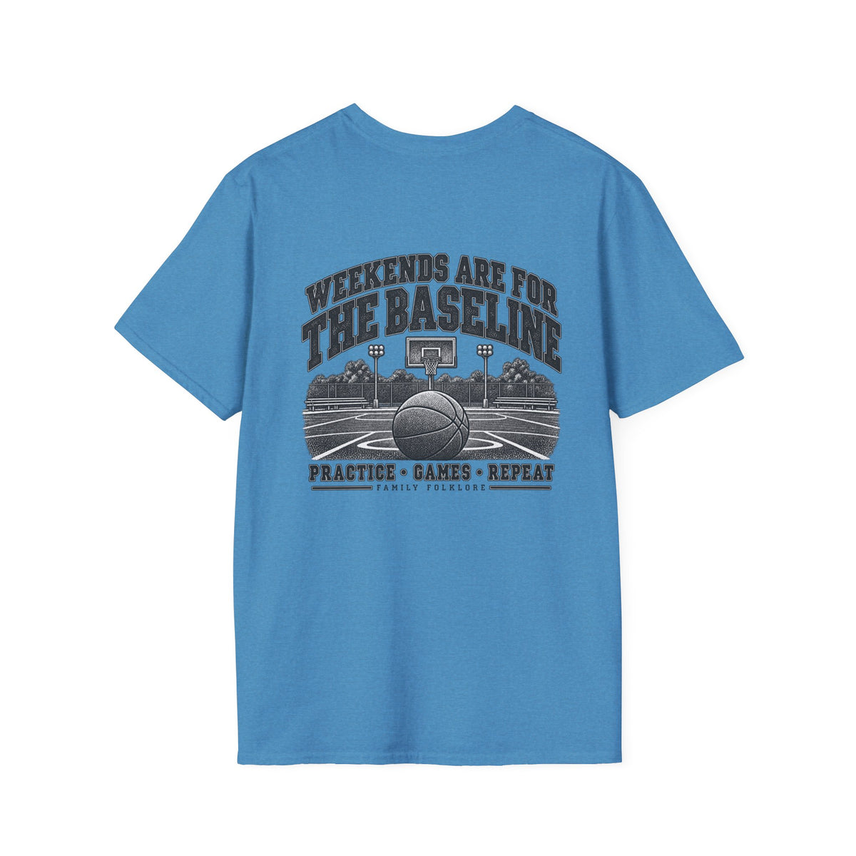 Weekends Are for the Baseline Basketball T-Shirt | Family Folklore™