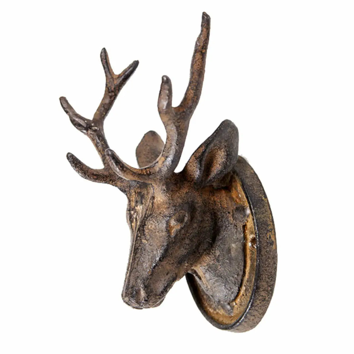 Cast Iron Stag Head Wall Decor