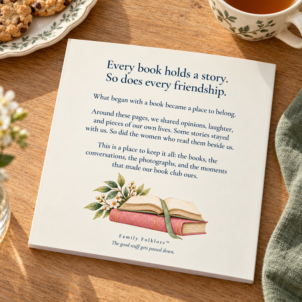 Our Book Club Story: A Keepsake of Books & Friendships