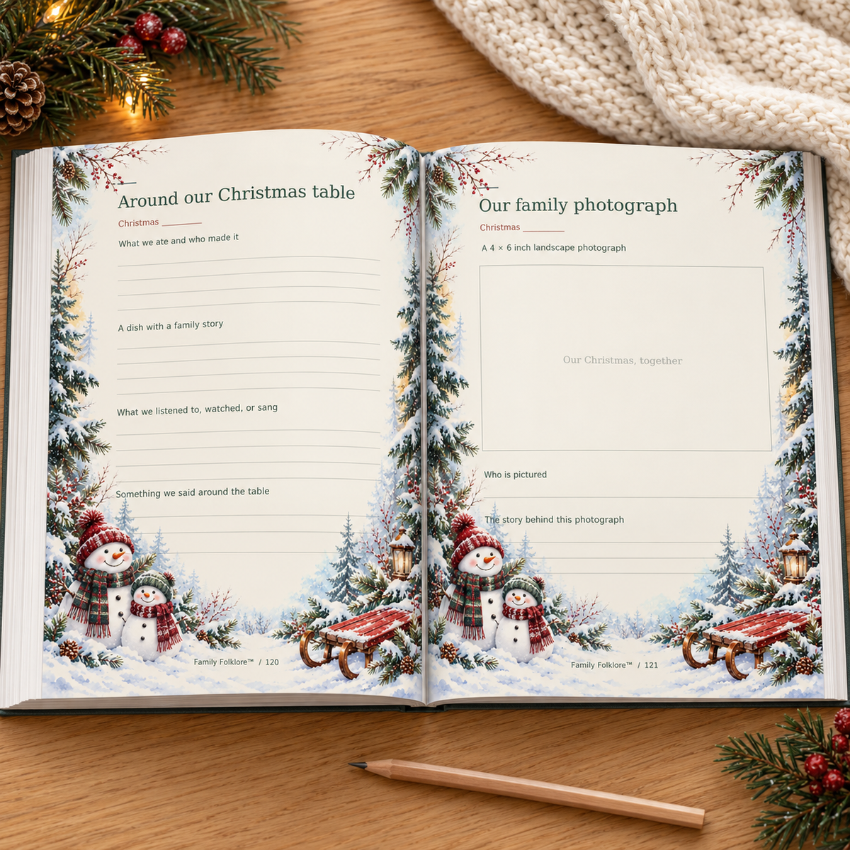 Christmas at Home — A Family Christmas Memory Book | Family Folklore™
