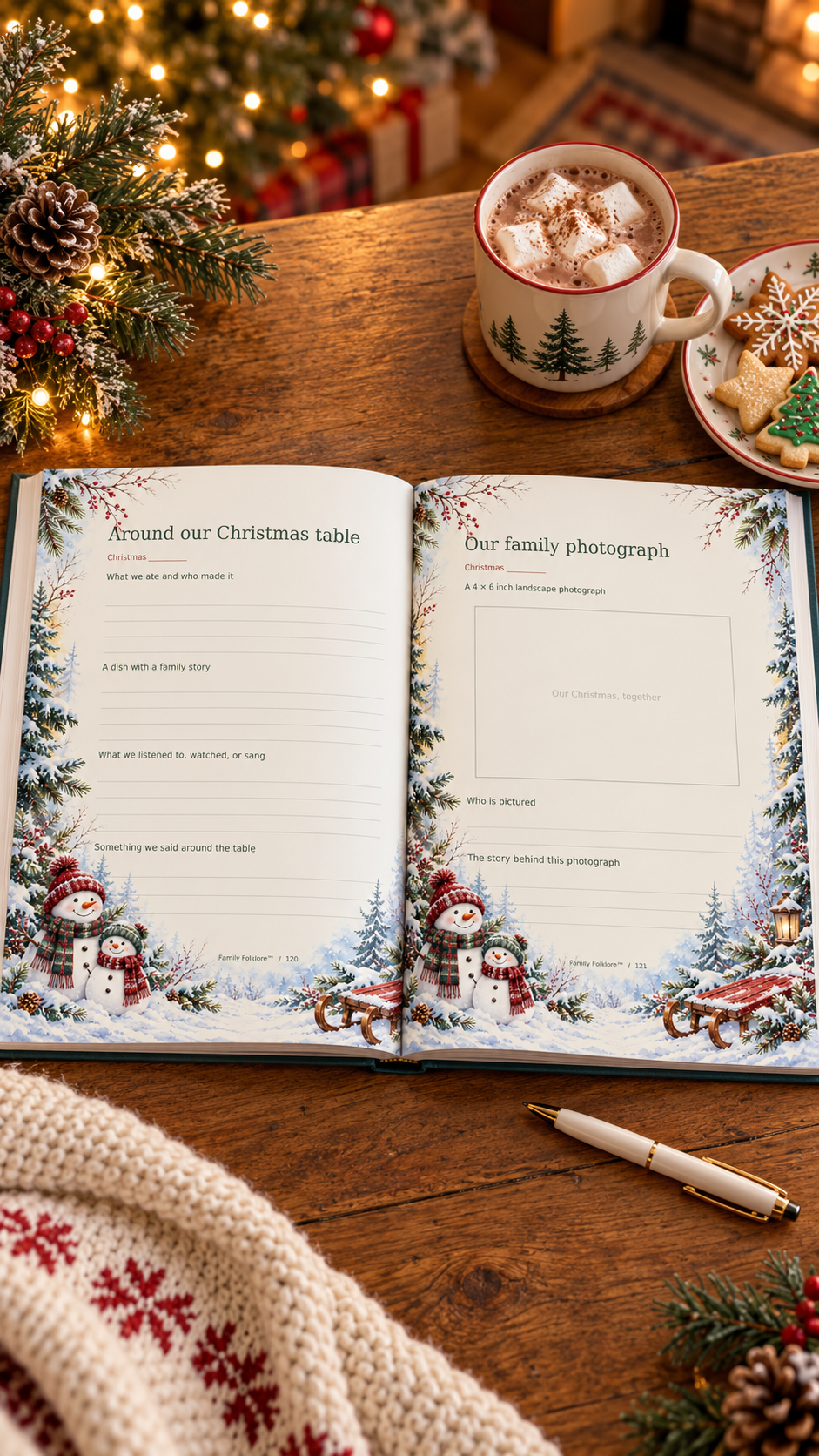 Christmas at Home — A Family Christmas Memory Book | Family Folklore™