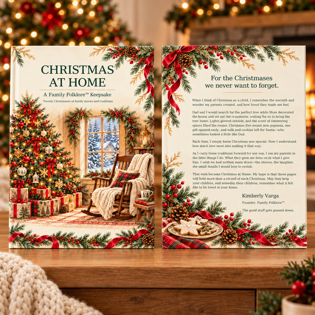 Christmas at Home — A Family Christmas Memory Book | Family Folklore™