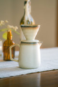 Earthy Stoneware Pour-Over Coffee Set