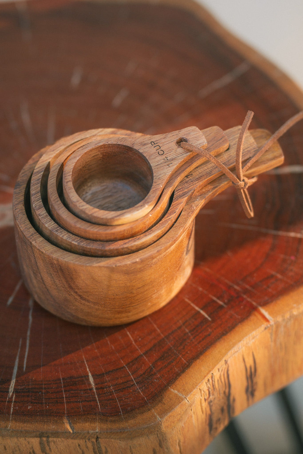Wooden Measuring Cups — Set of 4