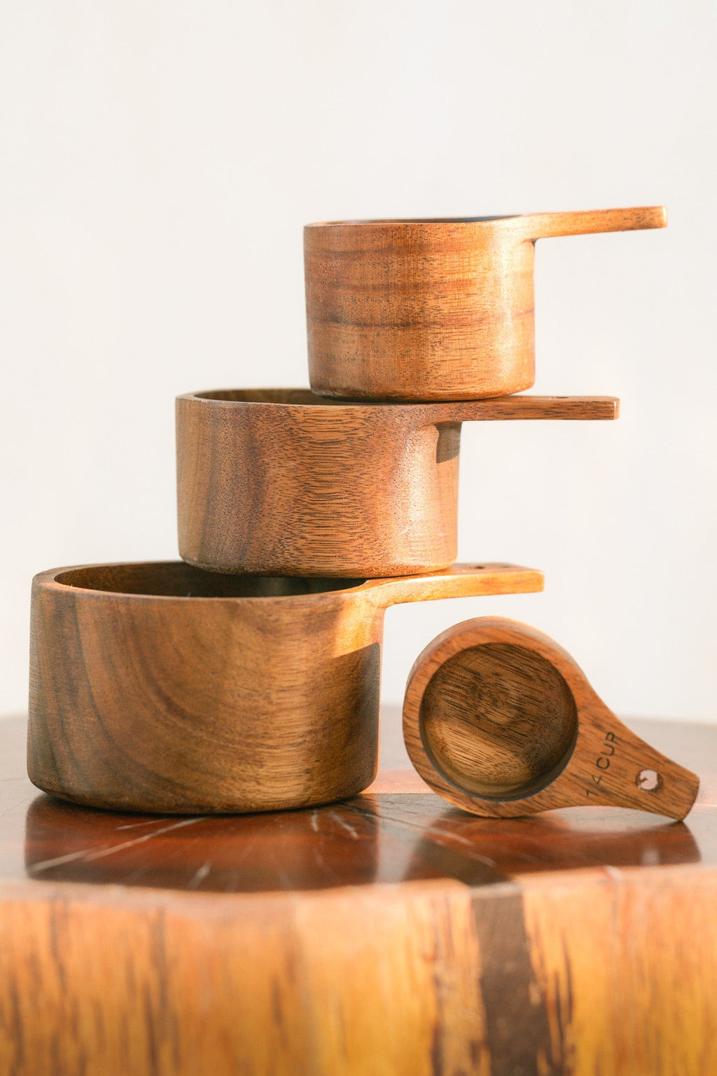Wooden Measuring Cups — Set of 4