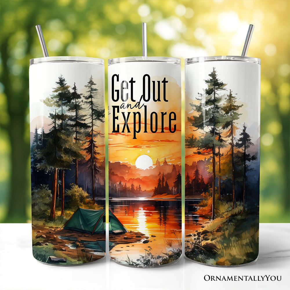 Get Out & Explore Personalized 20 oz Tumbler