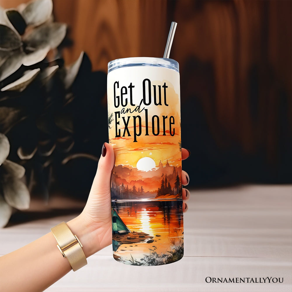 Get Out & Explore Personalized 20 oz Tumbler