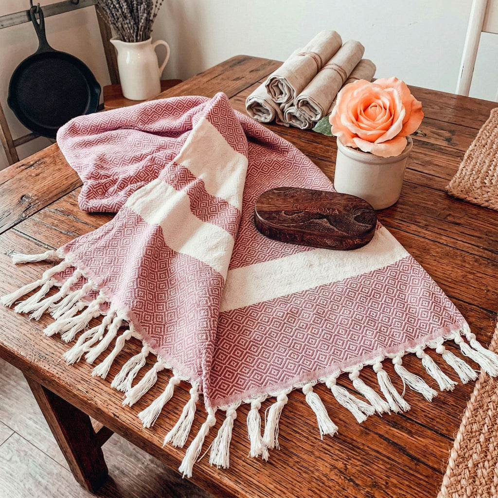 Haley Diamond Turkish Cotton Towel — 200 GSM