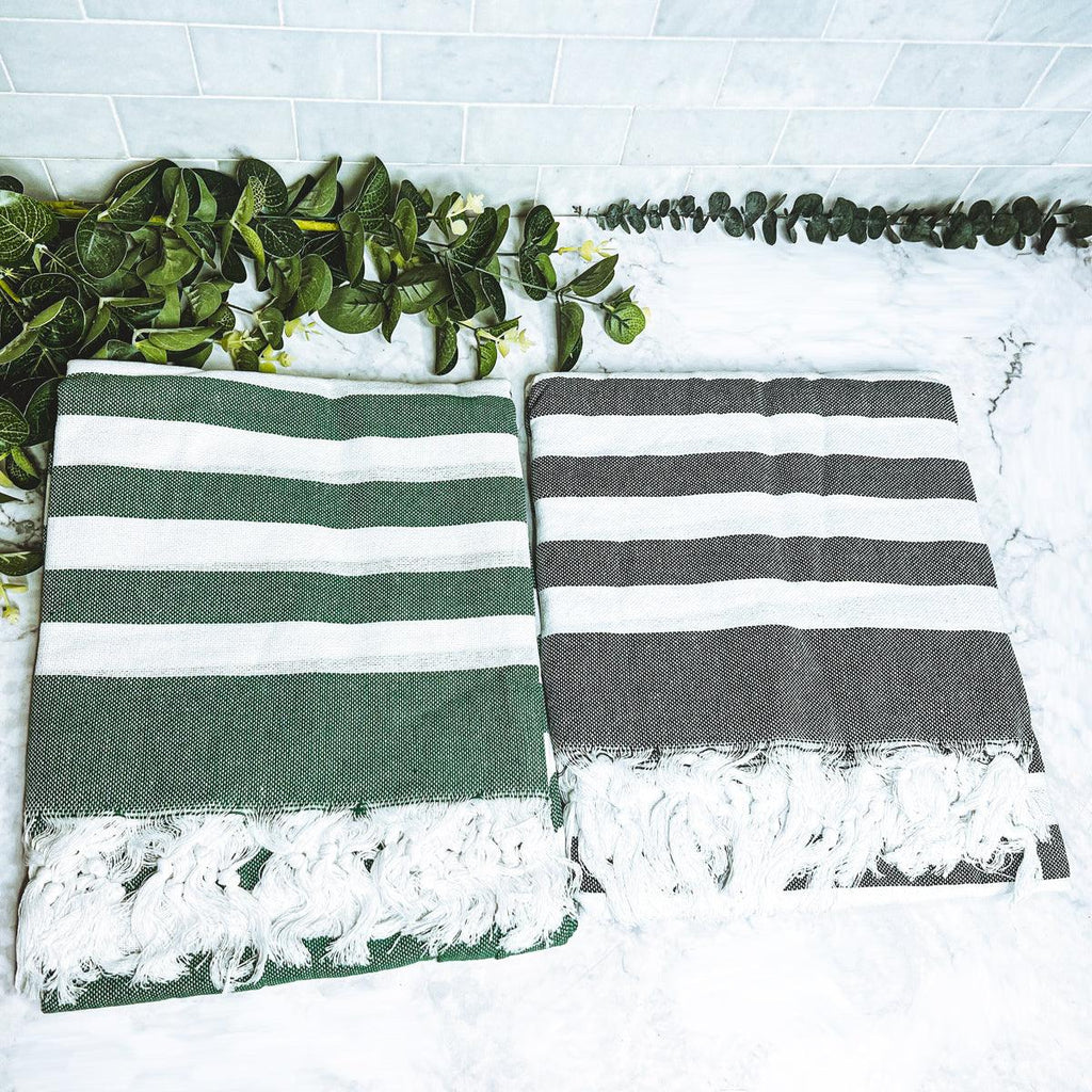 Bold Turkish Cotton Towel — 180 GSM