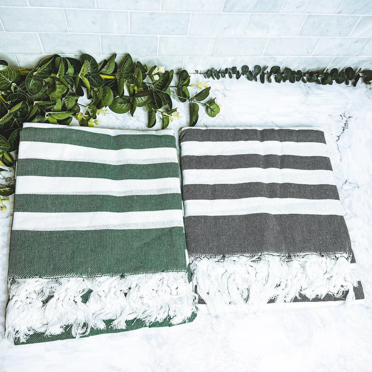 Bold Turkish Cotton Towel — 180 GSM