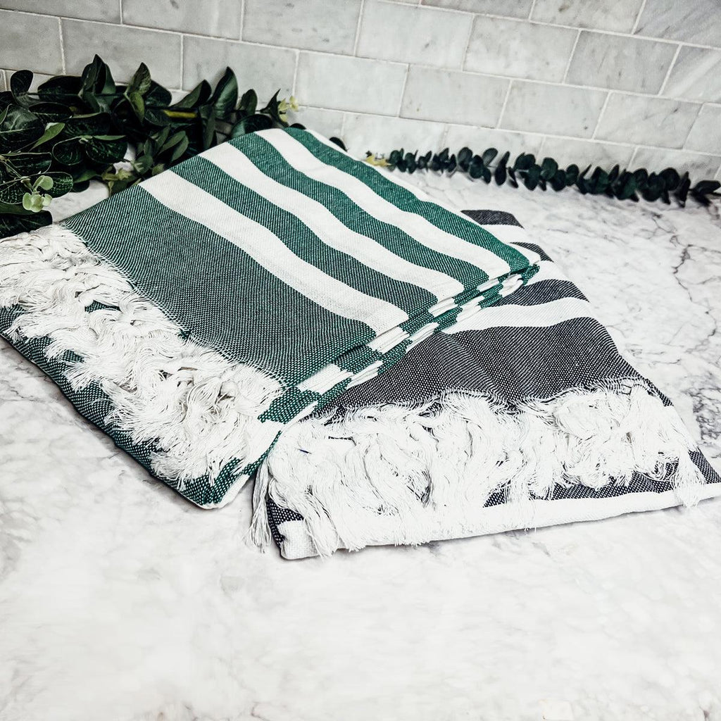 Bold Turkish Cotton Towel — 180 GSM