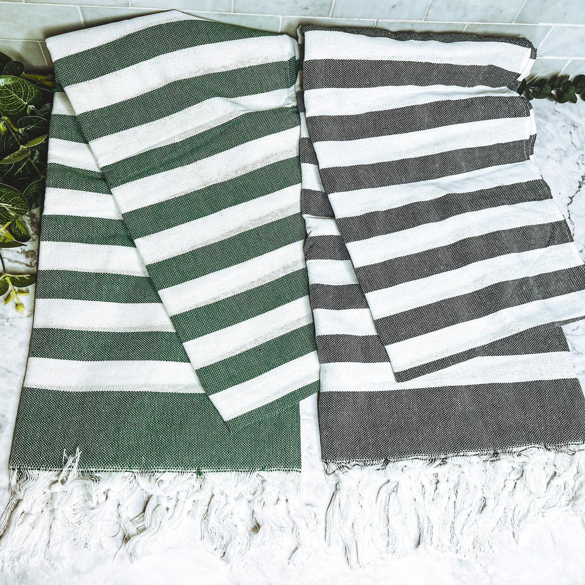 Bold Turkish Cotton Towel — 180 GSM