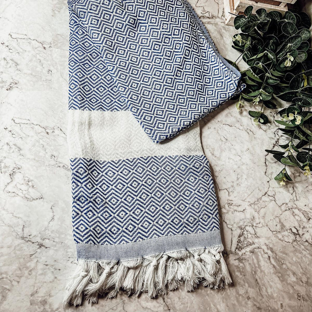 Haley Diamond Turkish Cotton Towel — 200 GSM
