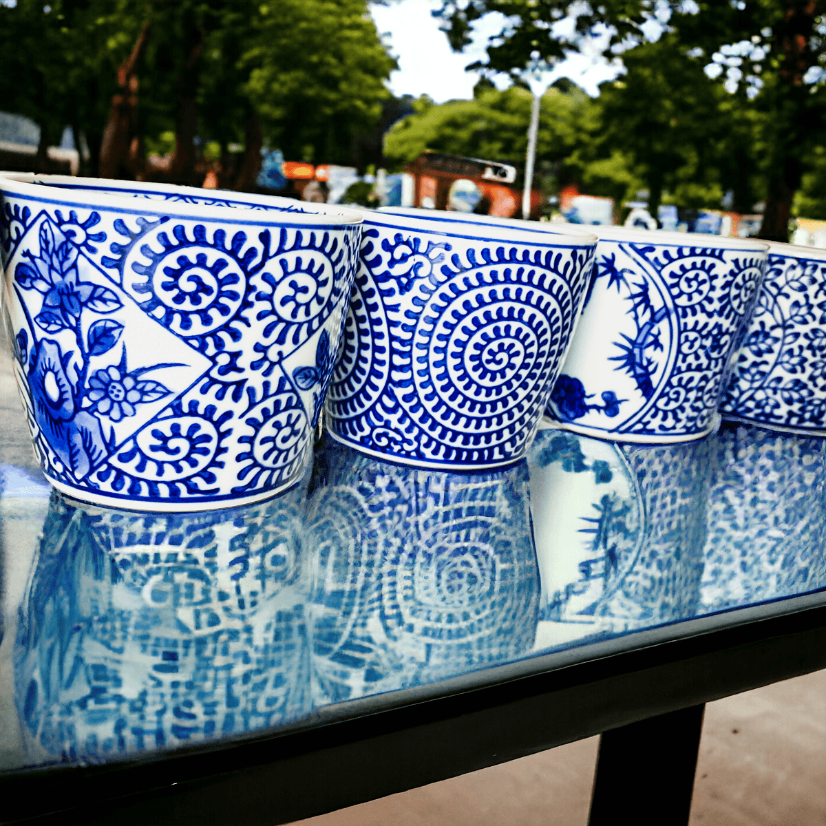 Mini Porcelain Cachepots — Blue & White Chinoiserie