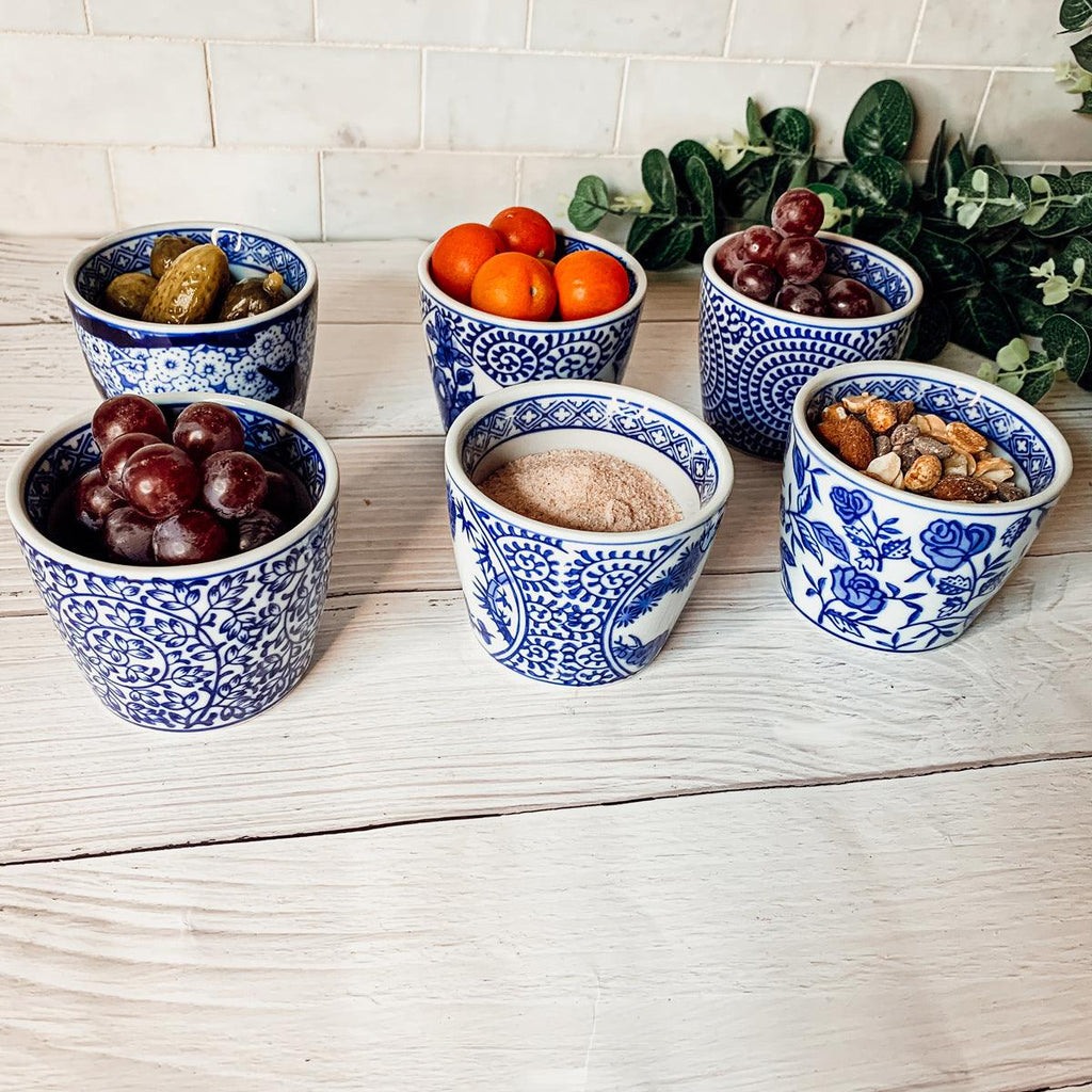 Mini Porcelain Cachepots — Blue & White Chinoiserie