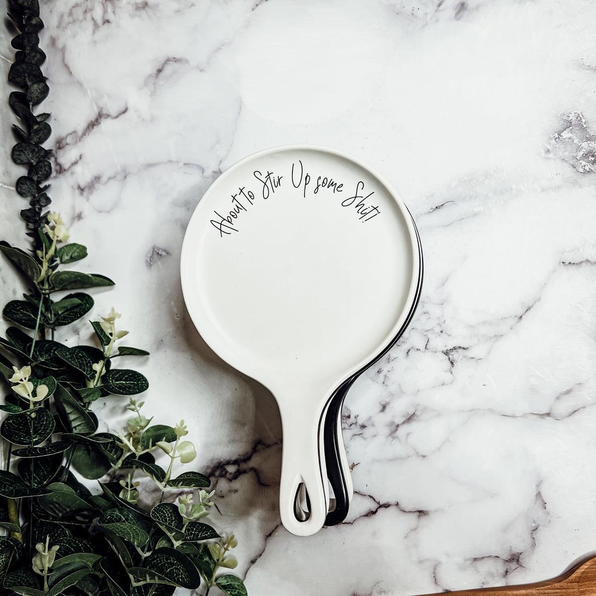 Give It a Rest Porcelain Spoon Rest