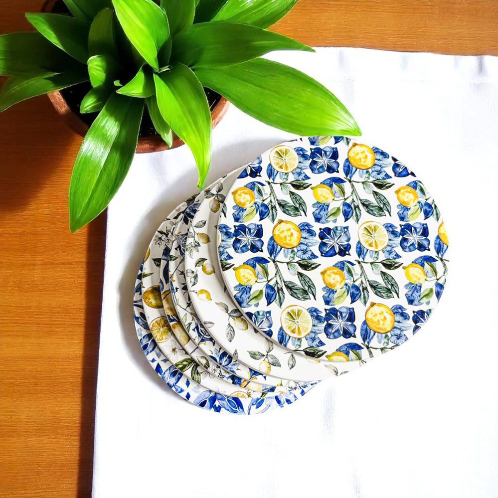 Mediterranean Lemon Ceramic Coasters