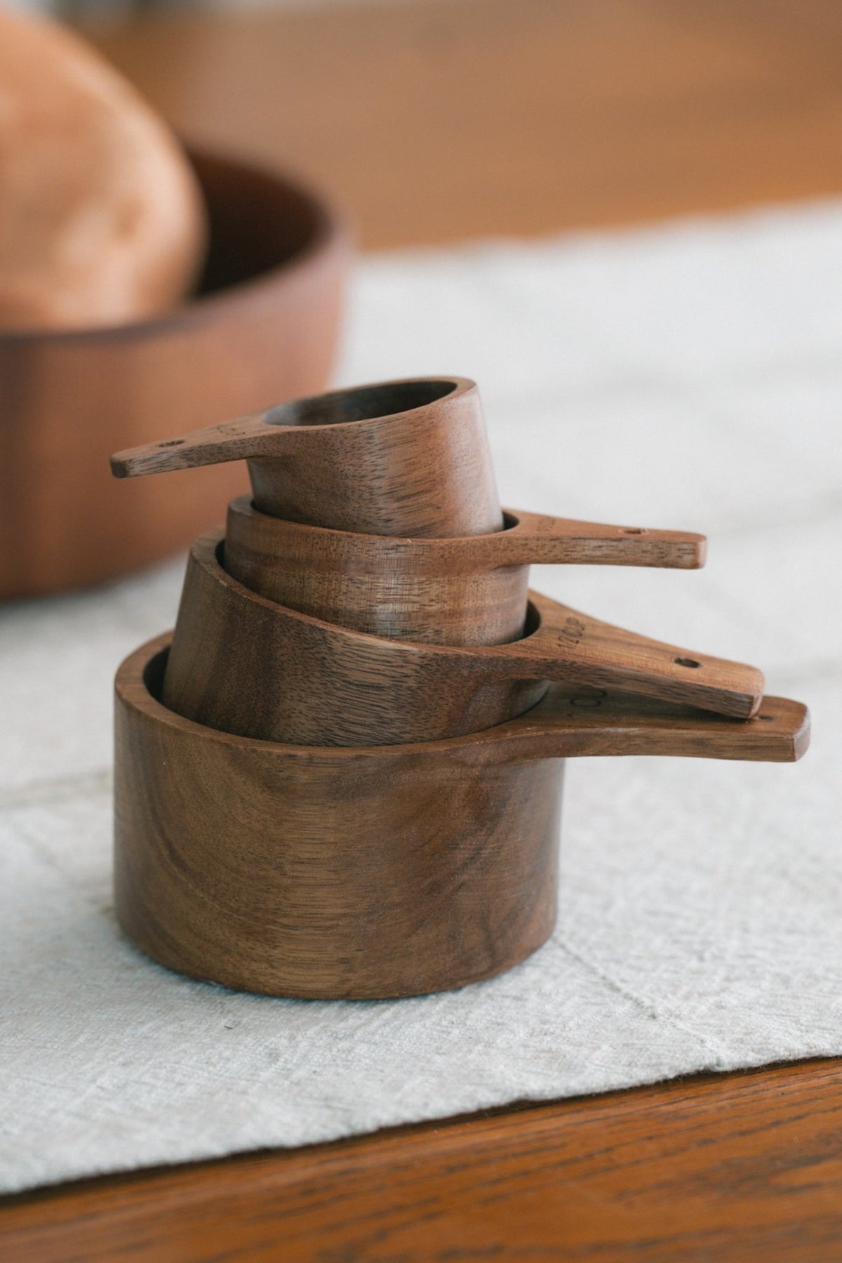 Wooden Measuring Cups — Set of 4