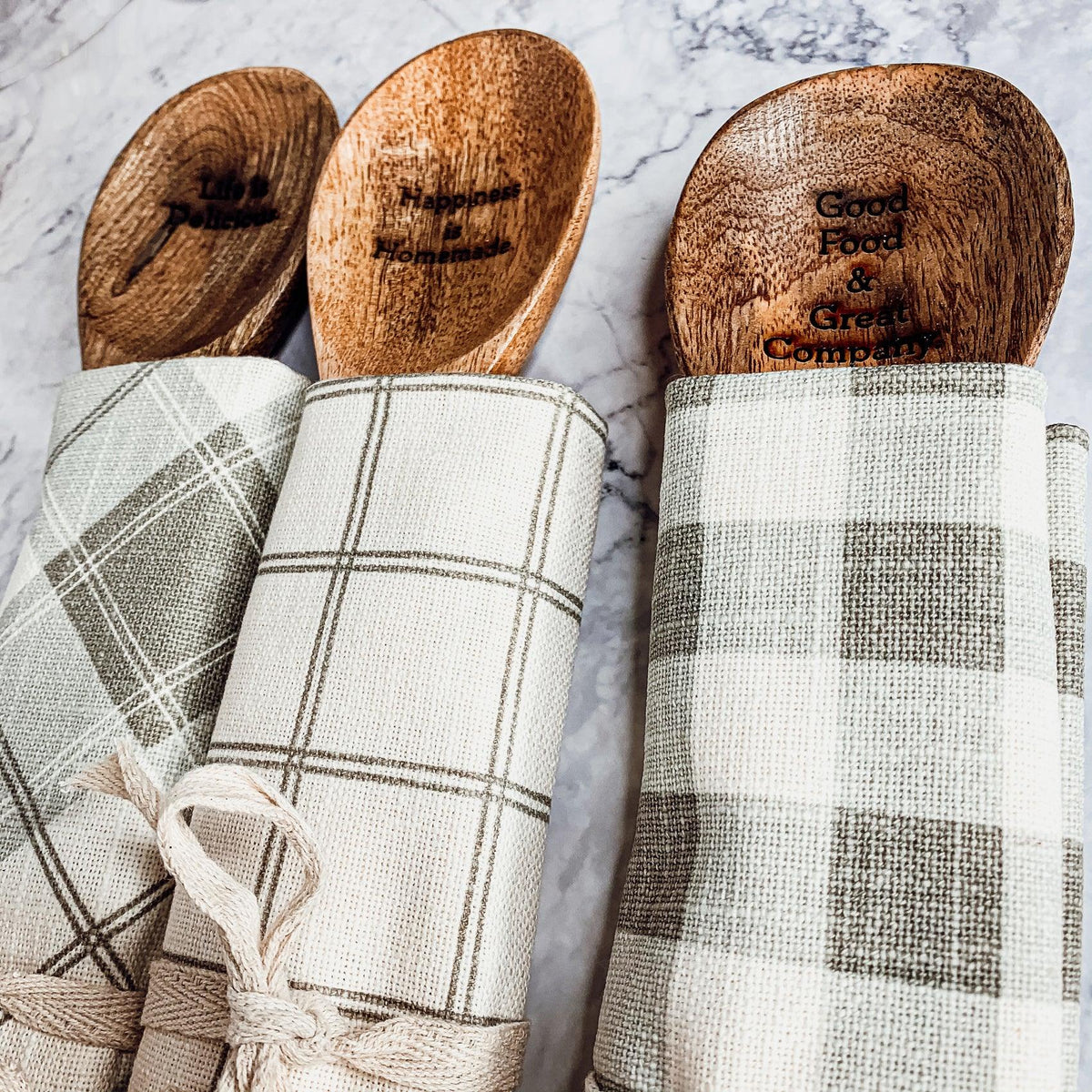 Happiness Is Homemade Towel & Spoon Set