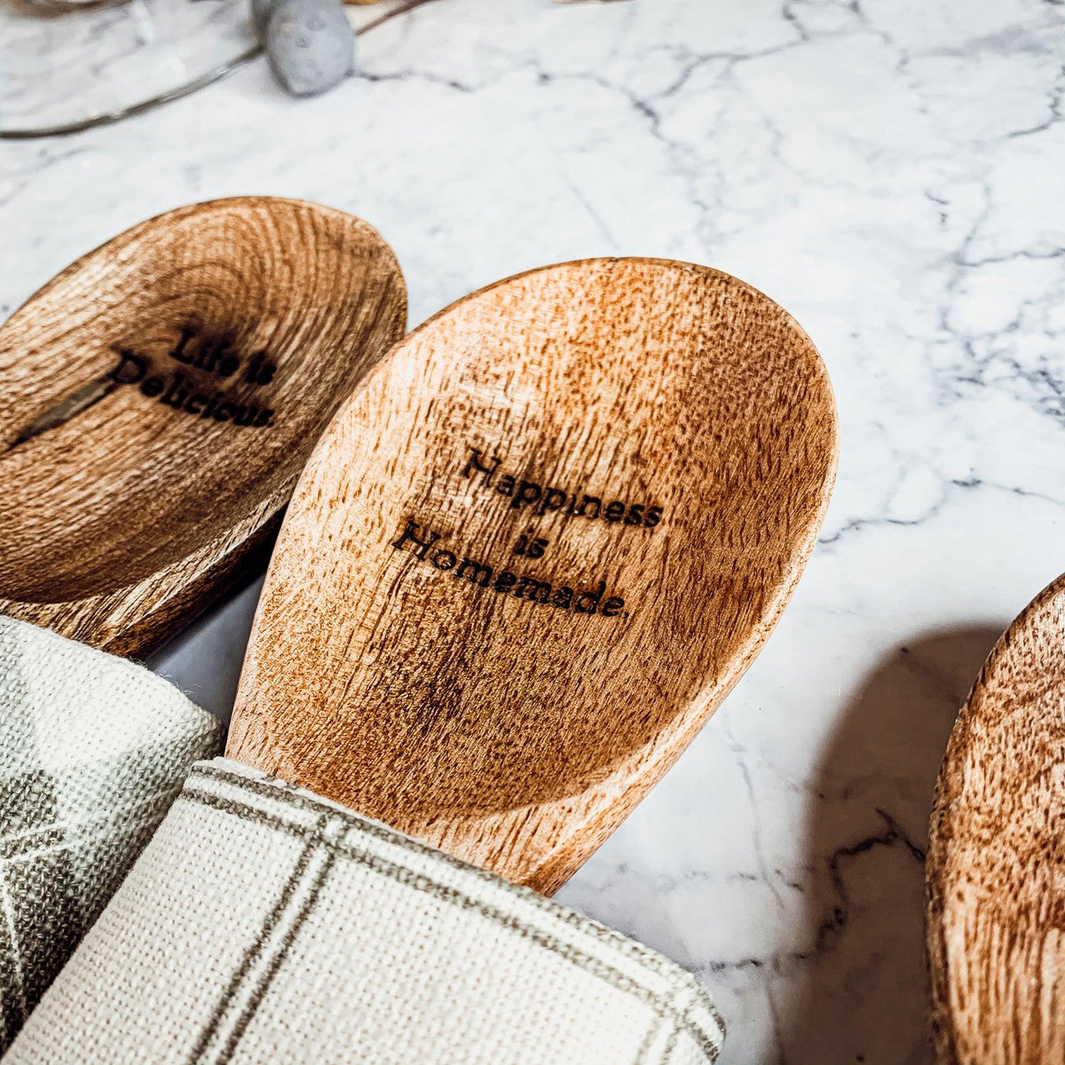 Happiness Is Homemade Towel & Spoon Set