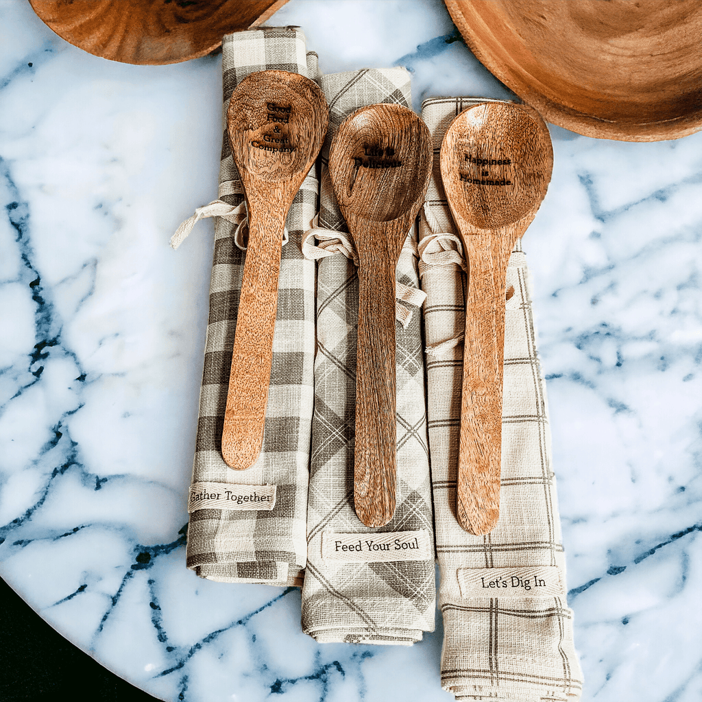 Happiness Is Homemade Towel & Spoon Set