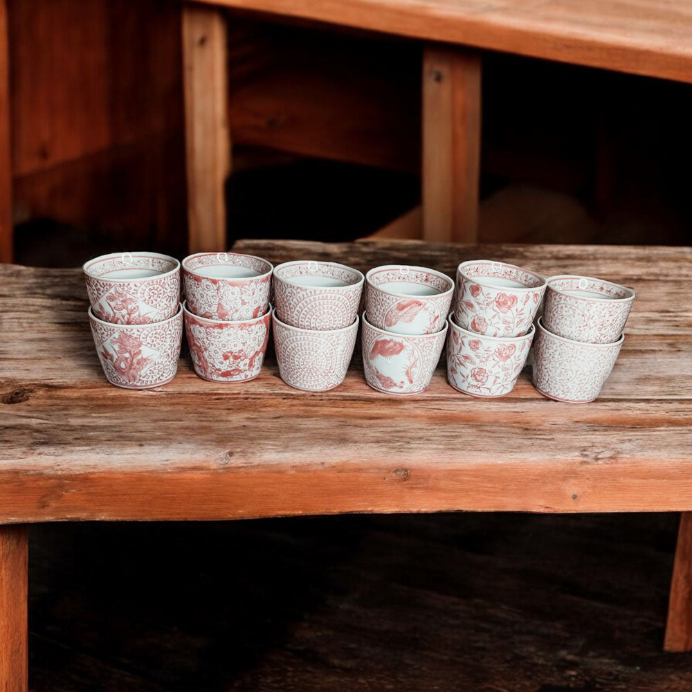 Mini Porcelain Cachepots — Choice of Color & Design