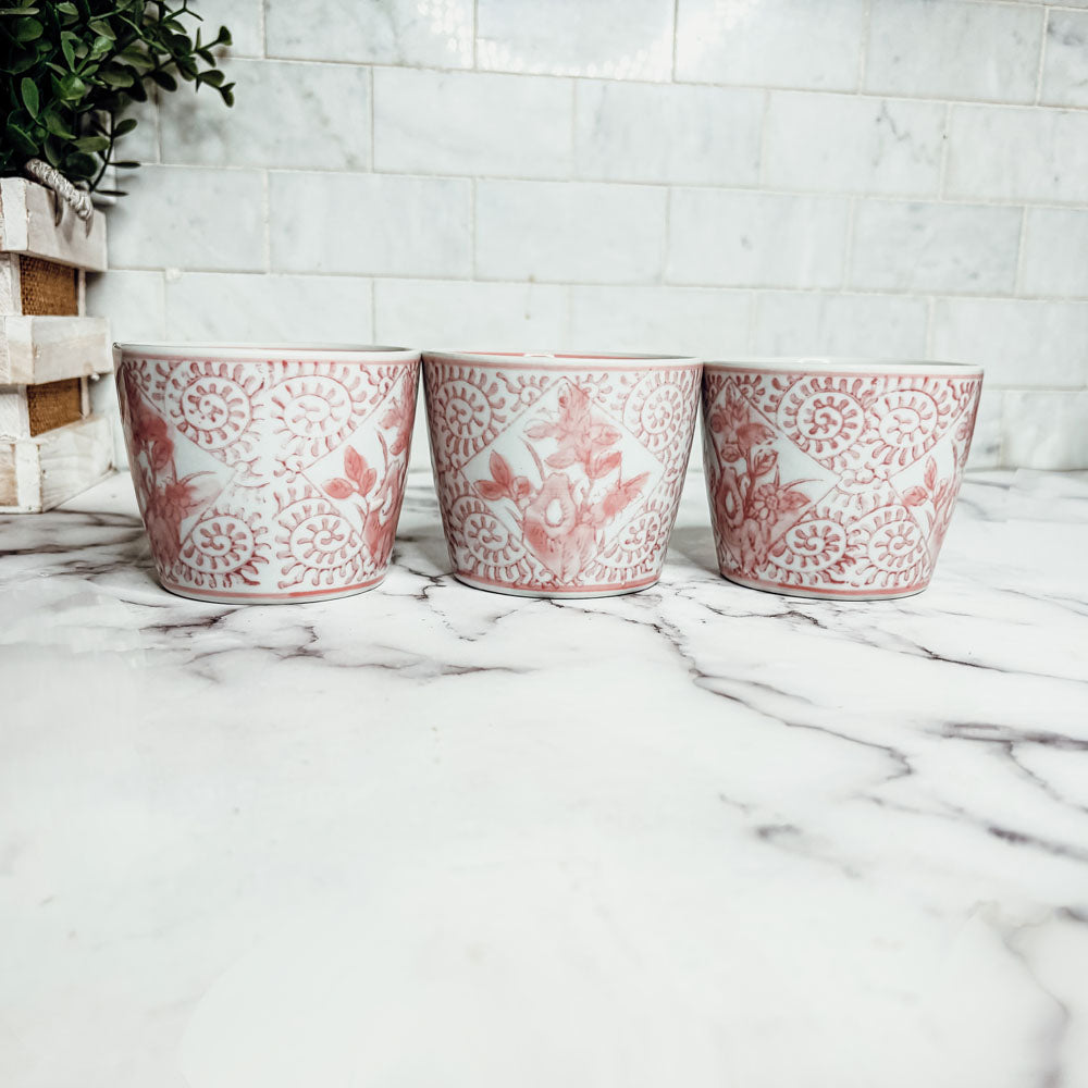 Mini Porcelain Cachepots — Choice of Color & Design