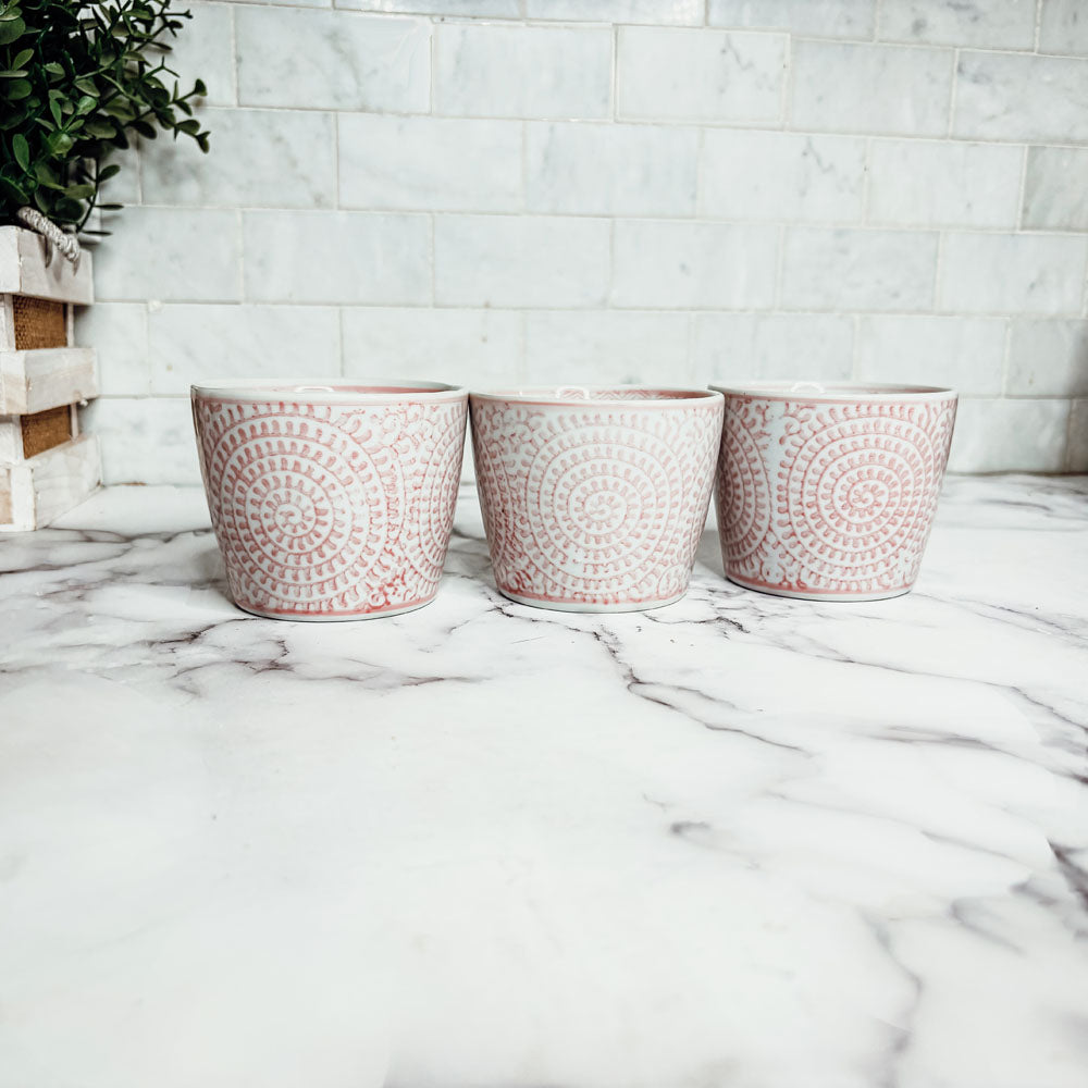 Mini Porcelain Cachepots — Choice of Color & Design
