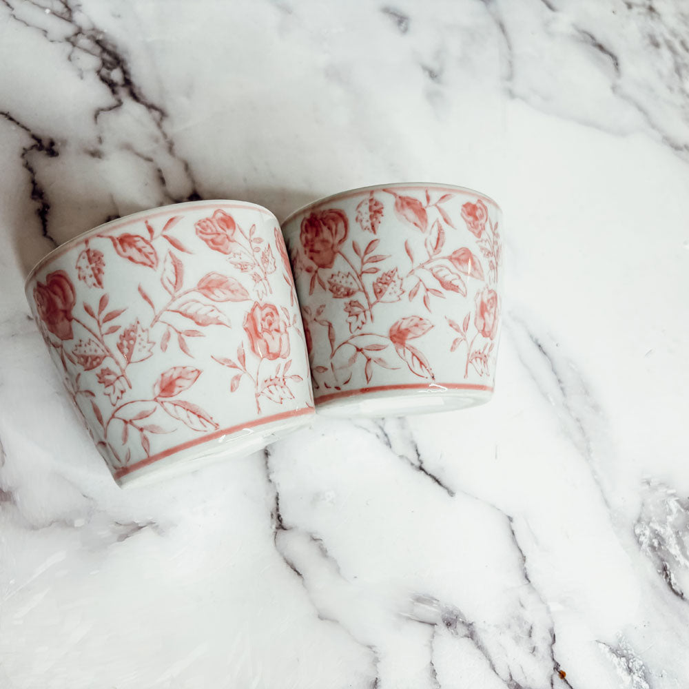 Mini Porcelain Cachepots — Choice of Color & Design