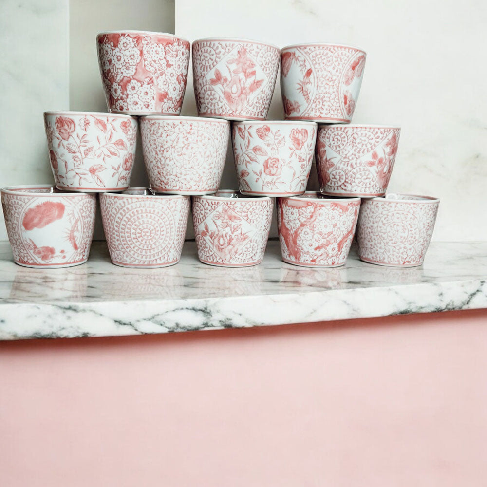 Mini Porcelain Cachepots — Choice of Color & Design