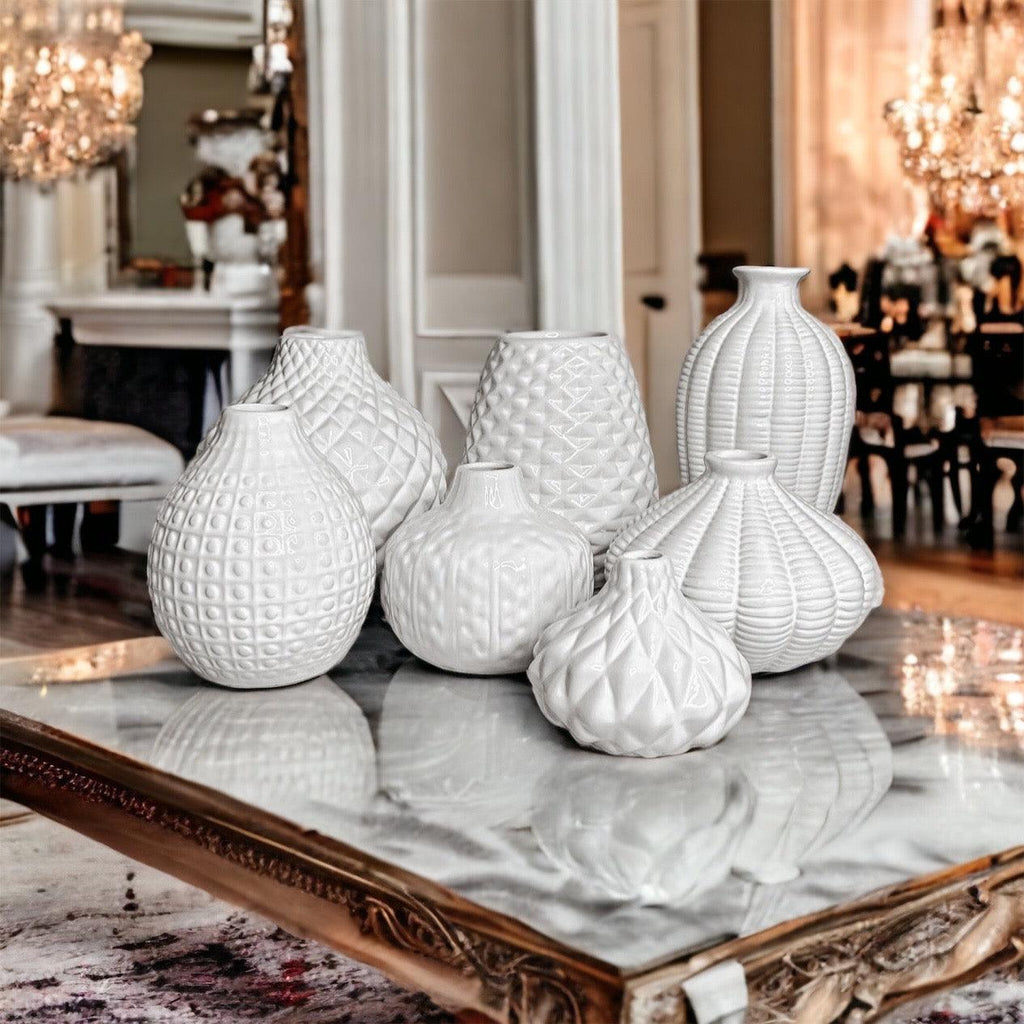 Whitney White Ceramic Vases