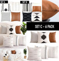 Farmhouse Pillow Collection — Amber & Neutral Sets