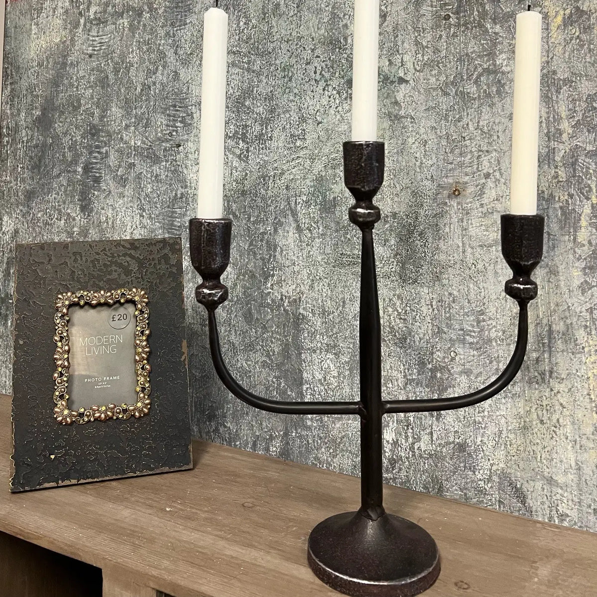 Vintage-Style Three-Candle Candelabra