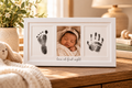 Baby Handprint & Footprint Keepsake Frame — 3 Panel