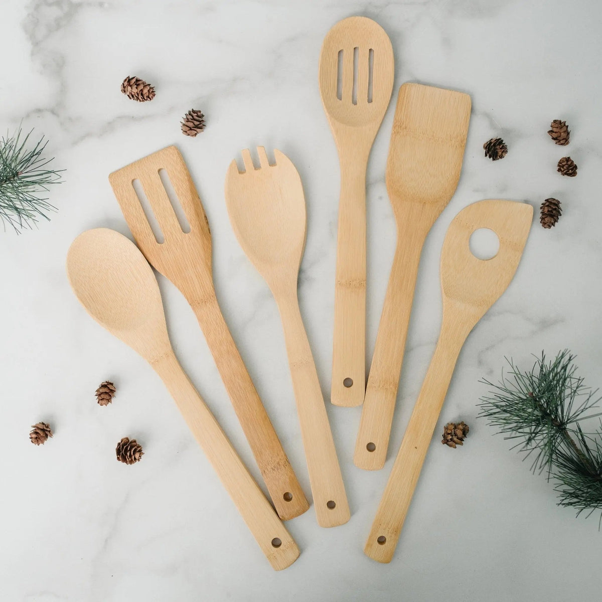 Family Quote Bamboo Utensil Holder