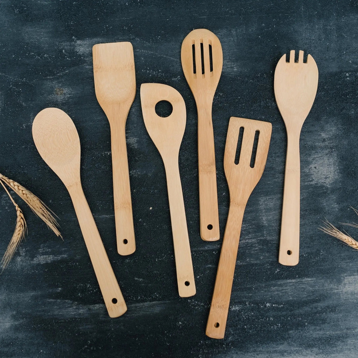 Family Quote Bamboo Utensil Holder