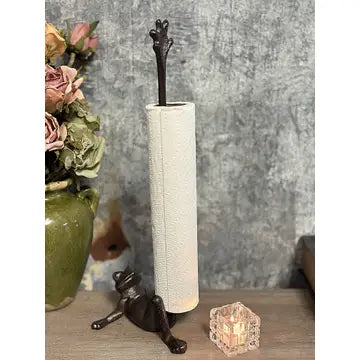 Cast Iron Animal Paper Towel Holder